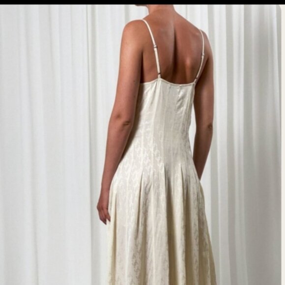 Birgitte Herskind The Luna slip Evening Cream dress Size 42 - Picture 5 of 15